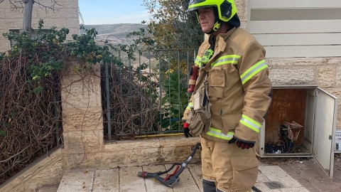 דליפת גז ברחוב העירית. תושבים מפונים - חדשות  במעלה נט