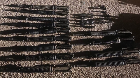 13 נשקי m16 נתפסו - חדשות  במעלה נט
