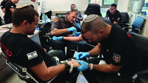 ריענון כשירות לחובשים בתחנת כיבוי מעלה אדומים - חדשות  במעלה נט