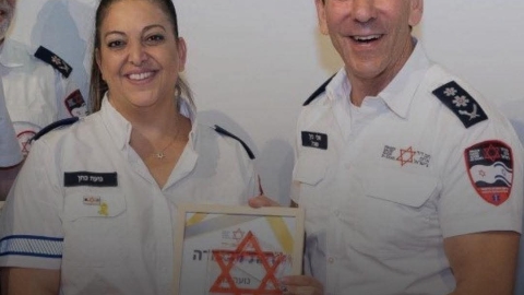 מתנדבת מצטיינת של מד"א מרחב ירושלים - קהילה במעלה נט